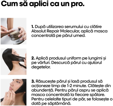 L’Oréal Professionnel Serie Expert Absolut Repair Molecular mască profund fortifiantă pentru păr