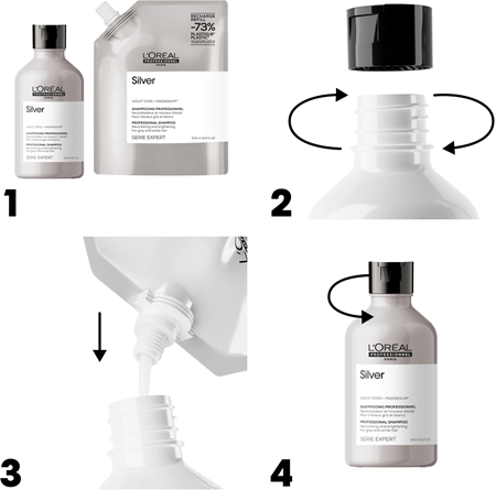 L’Oréal Professionnel Serie Expert Silver Silbershampoo für graues Haar