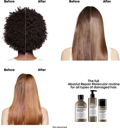 L’Oréal Professionnel Serie Expert Absolut Repair Molecular hajerősítő sampon a sérült hajra