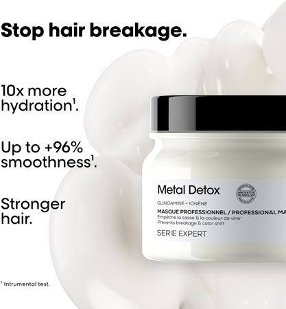 L’Oréal Professionnel Serie Expert Metal Detox βαθιά θρεπτική μάσκα για βαμμένα και κατεστραμμένα μαλλιά