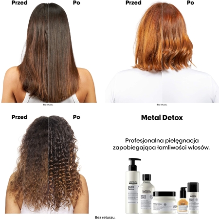L’Oréal Professionnel Serie Expert Metal Detox maska głęboko odżywiająca do włosów farbowanych i zniszczonych