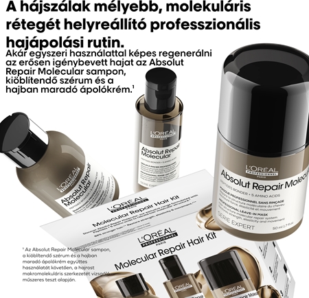 L’Oréal Professionnel Serie Expert Absolut Repair Molecular ajándékszett a károsult hajra