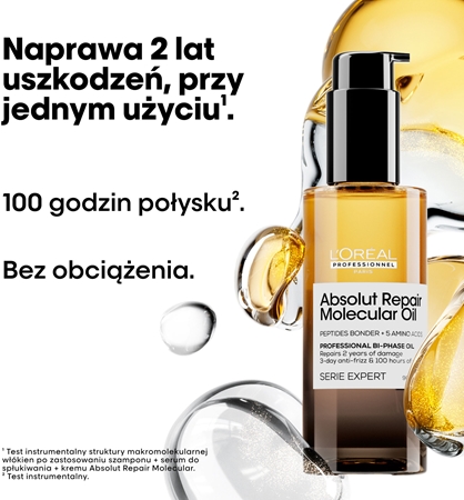 L’Oréal Professionnel Serie Expert Absolut Repair Molecular odżywczy olejek do włosów do włosów zniszczonych