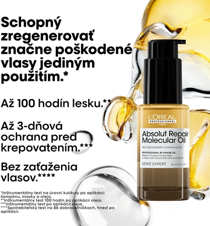 L’Oréal Professionnel Serie Expert Absolut Repair Molecular vyživujúci olej na vlasy pre poškodené vlasy