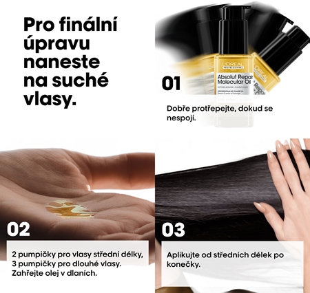 L’Oréal Professionnel Serie Expert Absolut Repair Molecular vyživující olej na vlasy pro poškozené vlasy