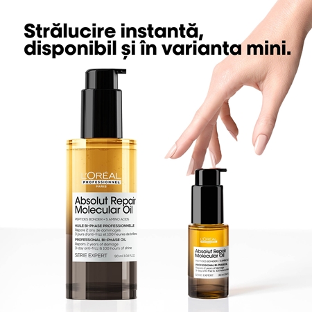 L’Oréal Professionnel Serie Expert Absolut Repair Molecular Ulei nutritiv pentru păr pentru par deteriorat