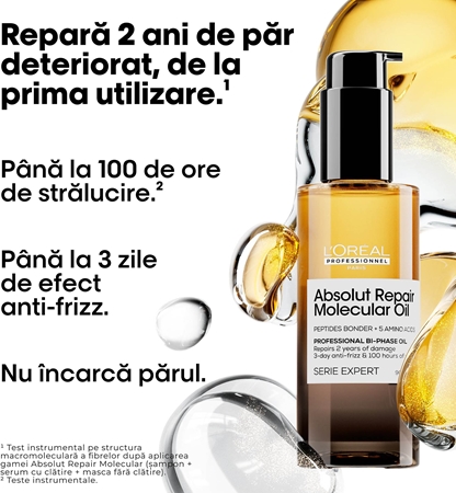 L’Oréal Professionnel Serie Expert Absolut Repair Molecular Ulei nutritiv pentru păr pentru par deteriorat