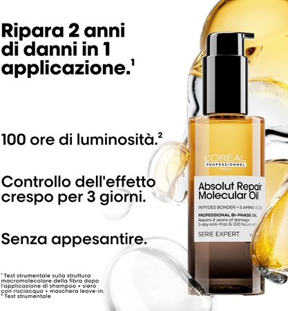 L’Oréal Professionnel Serie Expert Absolut Repair Molecular olio nutriente per capelli per capelli rovinati