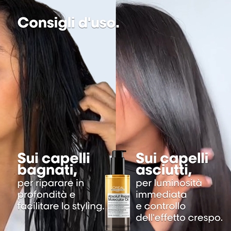 L’Oréal Professionnel Serie Expert Absolut Repair Molecular olio nutriente per capelli per capelli rovinati