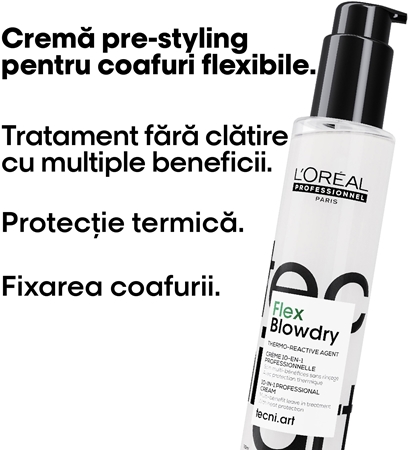 L’Oréal Professionnel Tecni.Art Flex Blowdry cremă hrănitoare și termo-protectoare