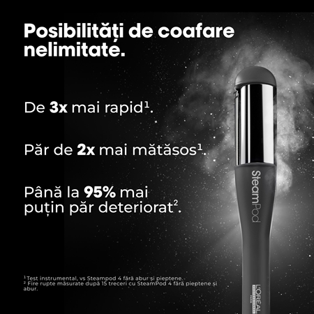 L’Oréal Professionnel Steampod 4 Meteora placă de întins părul, cu aburi pentru păr