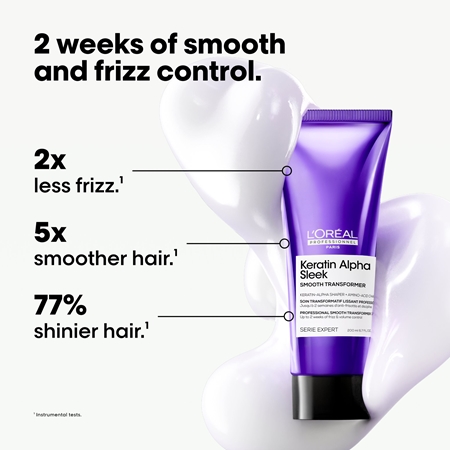 L’Oréal Professionnel Serie Expert Keratin Alpha Sleek Hair Treatment for smooth-looking hair