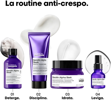L’Oréal Professionnel Serie Expert Keratin Alpha Sleek cura per capelli per capelli dall’aspetto liscio