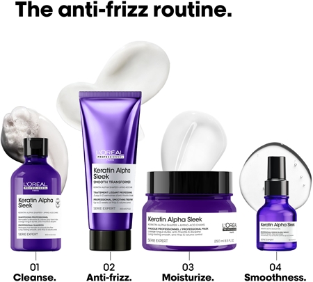 L’Oréal Professionnel Serie Expert Keratin Alpha Sleek Hair Treatment for smooth-looking hair