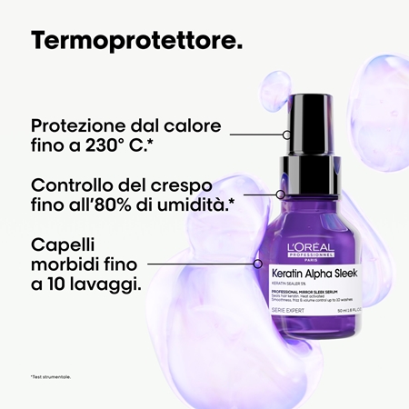L’Oréal Professionnel Serie Expert Keratin Alpha Sleek siero lisciante per capelli brillanti e morbidi
