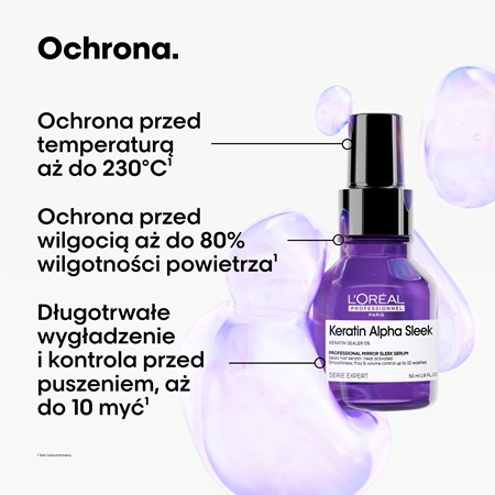 L’Oréal Professionnel Serie Expert Keratin Alpha Sleek serum wygładzające do nabłyszczania i zmiękczania włosów