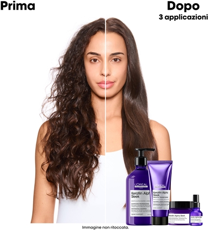L’Oréal Professionnel Serie Expert Keratin Alpha Sleek shampoo per capelli dall’aspetto liscio