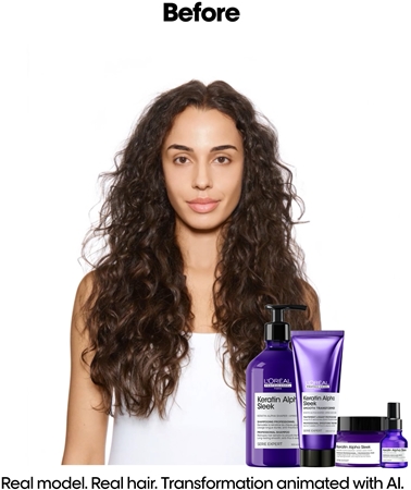 L’Oréal Professionnel Serie Expert Keratin Alpha Sleek Shampoo for smooth-looking hair