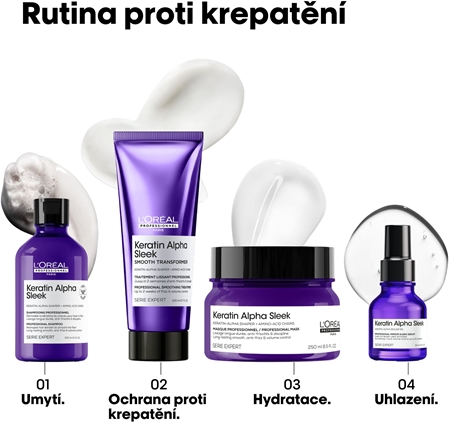 L’Oréal Professionnel Serie Expert Keratin Alpha Sleek šampon pro hladký vzhled vlasů
