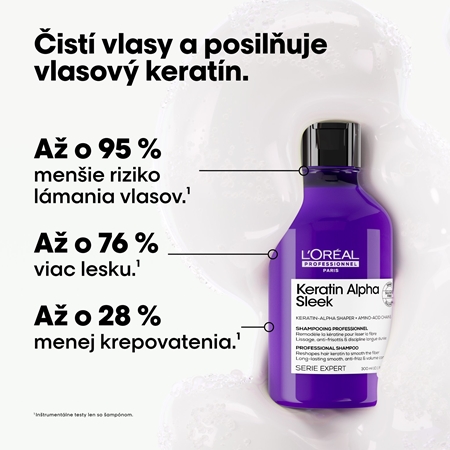 L’Oréal Professionnel Serie Expert Keratin Alpha Sleek šampón pre hladký vzhľad vlasov