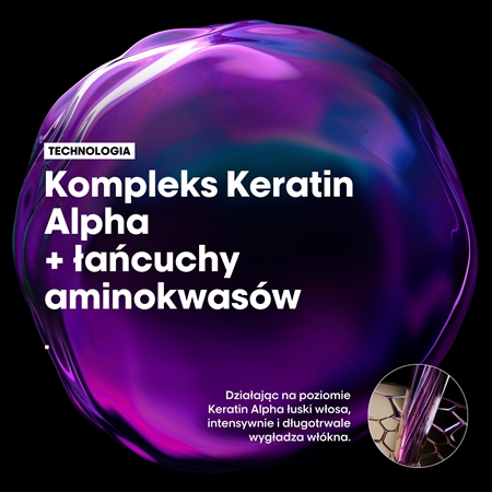 L’Oréal Professionnel Serie Expert Keratin Alpha Sleek szampon dla gładkiego wyglądu włosów