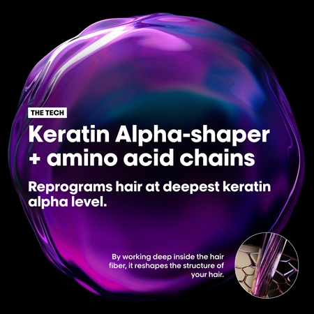 L’Oréal Professionnel Serie Expert Keratin Alpha Sleek Shampoo for smooth-looking hair