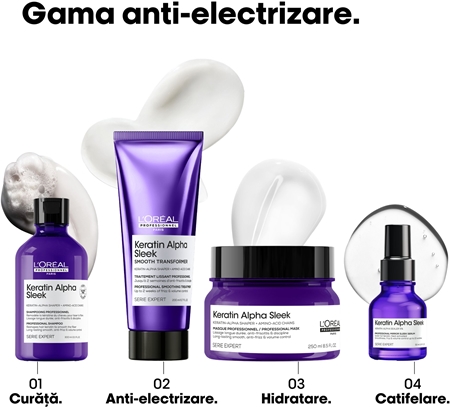 L’Oréal Professionnel Serie Expert Keratin Alpha Sleek șampon pentru un aspect neted al părului