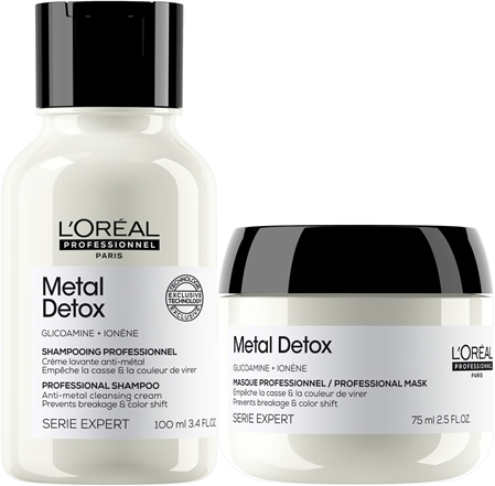 L’Oréal Professionnel Serie Expert Metal Detox Gift Set for damaged and colour-treated hair for women