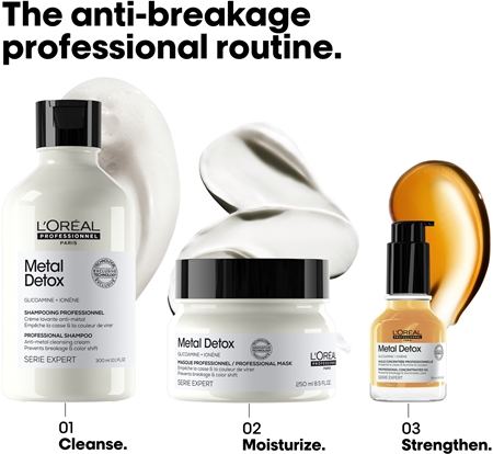 L’Oréal Professionnel Serie Expert Metal DX vorteilhafte Packung für beschädigtes Haar