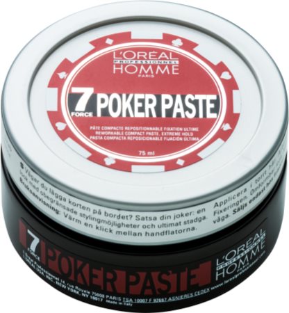 L’Oréal Professionnel Homme 7 Poker modellező paszta extra erős fixálás
