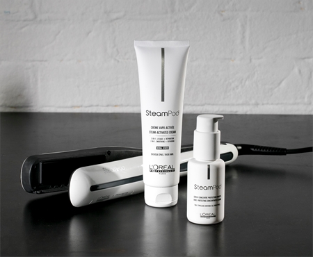 L’Oréal Professionnel Steampod Silendav ja täitev kreem kuumusega soengu tegemiseks