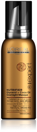 L’Oréal Professionnel Serie Expert Nutrifier noční péče ve formě pěny pro suché a poškozené vlasy