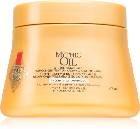 L’Oréal Professionnel Mythic Oil máscara nutritiva para cabelos grossos e rebeldes
