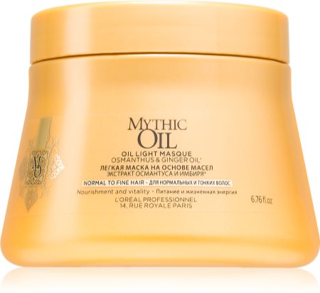 L’Oréal Professionnel Mythic Oil gyengéd olajos maszk normál és gyengéd hajra