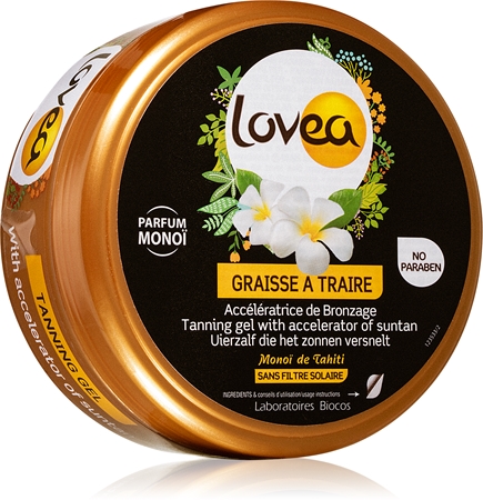 Lovea Tanning Gel Monoi Gel-Creme für intensive Bräunung