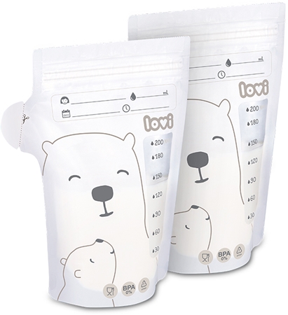 LOVI Buddy Bear pose til opbevaring af modermælk