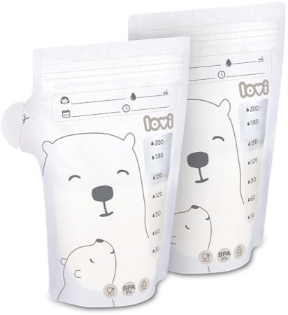 LOVI Buddy Bear Beutel zum Aufbewahren von Muttermilch