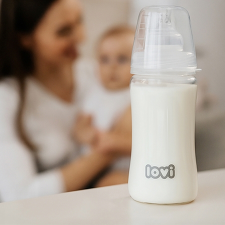 LOVI Glass biberón de vidrio
