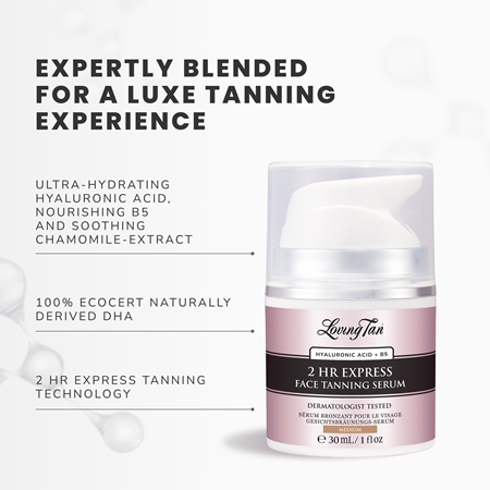 Loving Tan 2 HR Express samoopalovací sérum na obličej