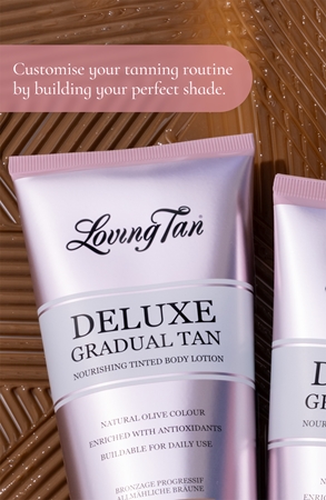 Loving Tan Deluxe Gradual Tan ravitseva vartalomaito rusketuksen korostamiseen