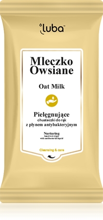 Luba Oat Milk Wet Wipes for Hands with Antibacterial Liquid Feuchttücher mit antibakterieller Wirkung