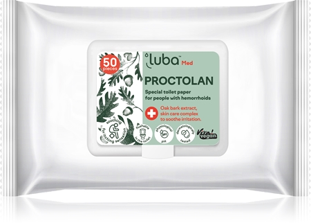Luba Med Proctolan feuchtes Toilettenpapier für Hämorrhoiden