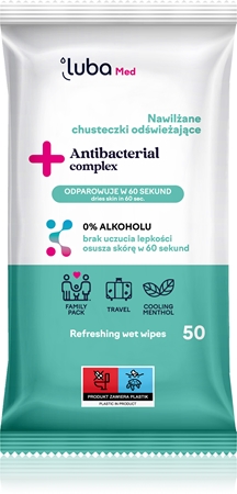 Luba Med Antibacterial Complex Feuchttücher ohne Alkohol