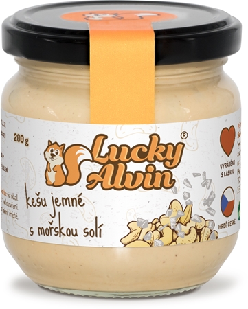 Lucky Alvin Kešu jemné s mořskou solí ořechová pomazánka