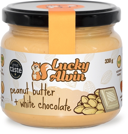Lucky Alvin Arašidy + bielá čokoláda orechová nátierka