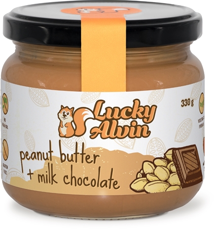 Lucky Alvin Arašidy + mliečná čokoláda orechová nátierka