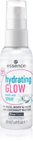 Essence Hydrating Glow spray léger et multifonctionnel visage, corps et cheveux