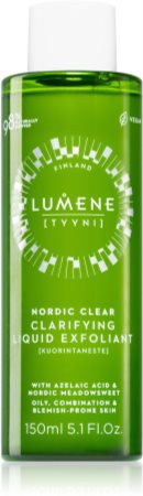 Lumene TYYNI Nordic Clear Reinigungstonikum zur Regulierung der Talgbildung mit Peelingeffekt
