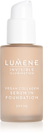 Lumene Invisible Illumination Vegan Collagen Serum in Foundation ľahký make-up s vyživujúcim účinkom
