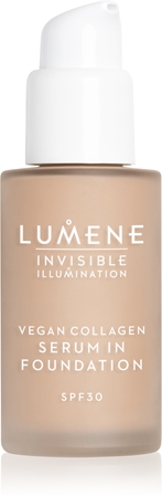 Lumene Invisible Illumination Vegan Collagen Serum in Foundation ľahký make-up s vyživujúcim účinkom